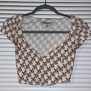 Cowboy printed Urban Outfitters top